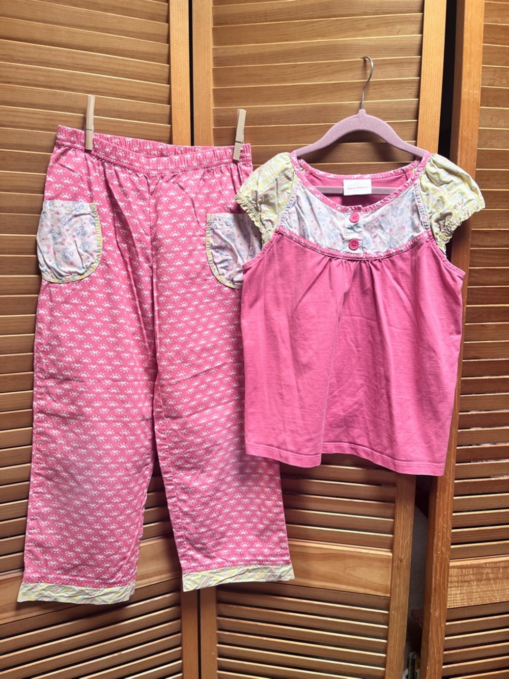 Hanna Andersson Salmon Pink Two-Piece Play set
